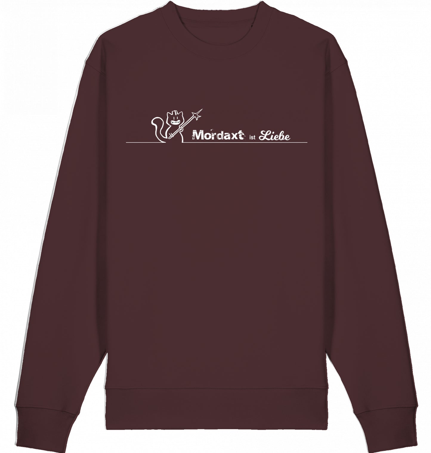 Mordaxt ist Liebe (helles Motiv) Sweatshirt