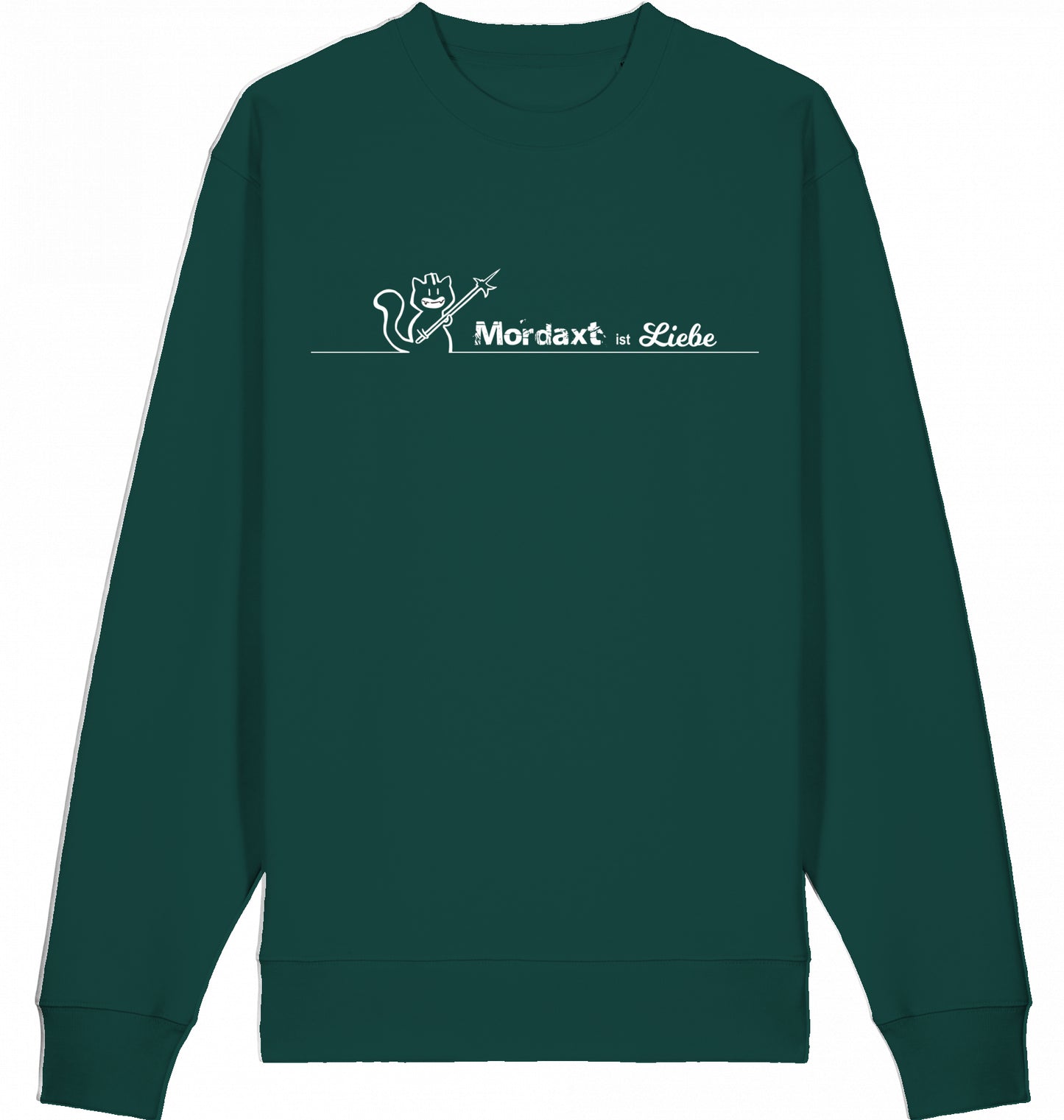 Mordaxt ist Liebe (helles Motiv) Sweatshirt