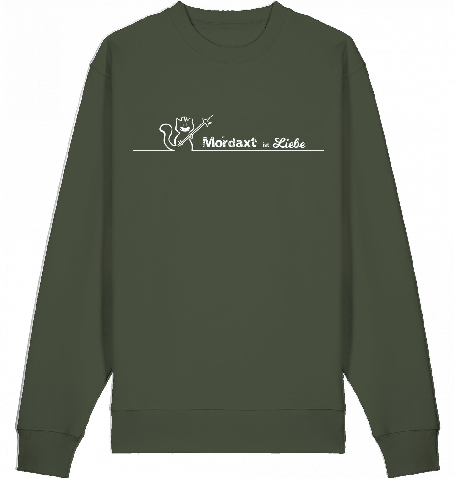 Mordaxt ist Liebe (helles Motiv) Sweatshirt