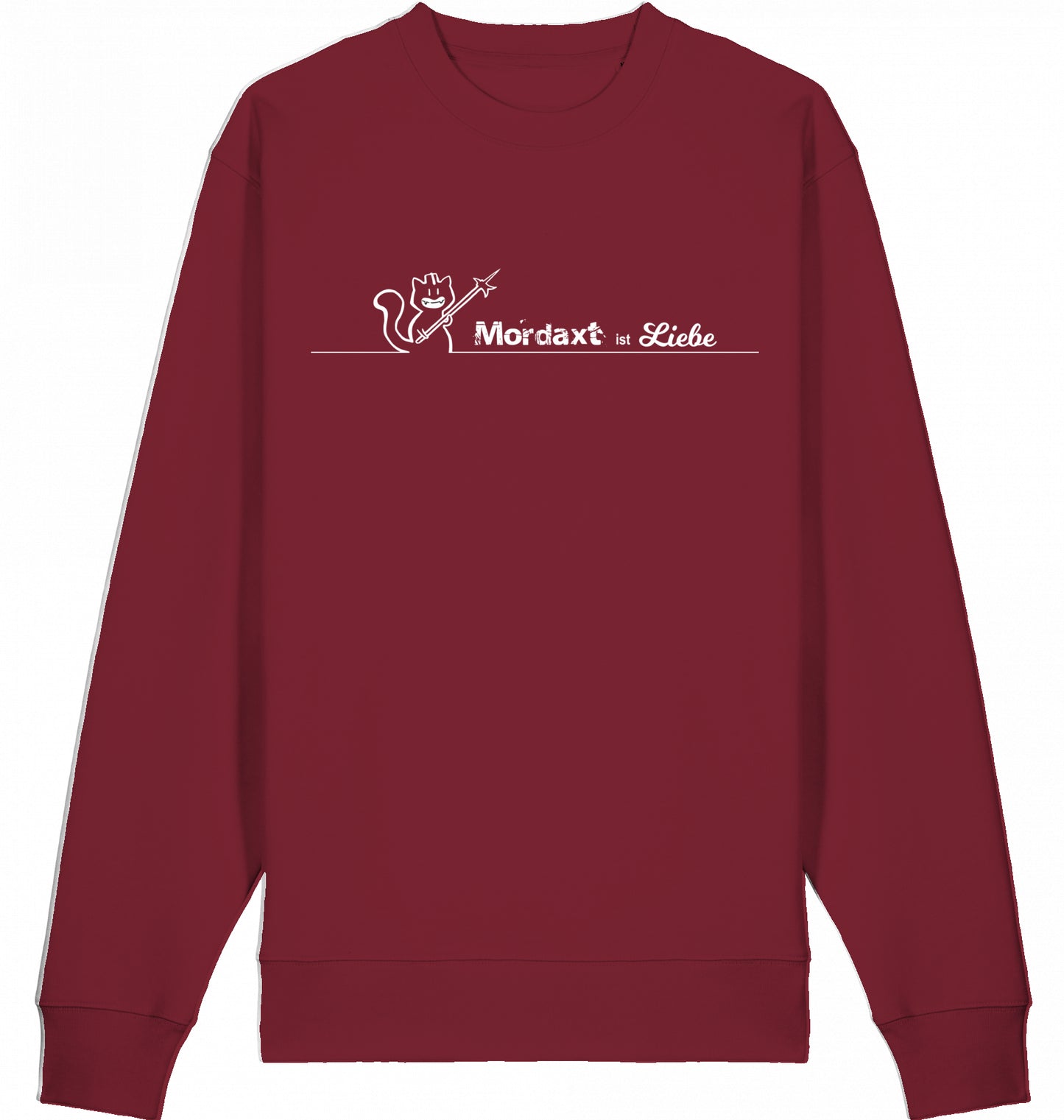 Mordaxt ist Liebe (helles Motiv) Sweatshirt