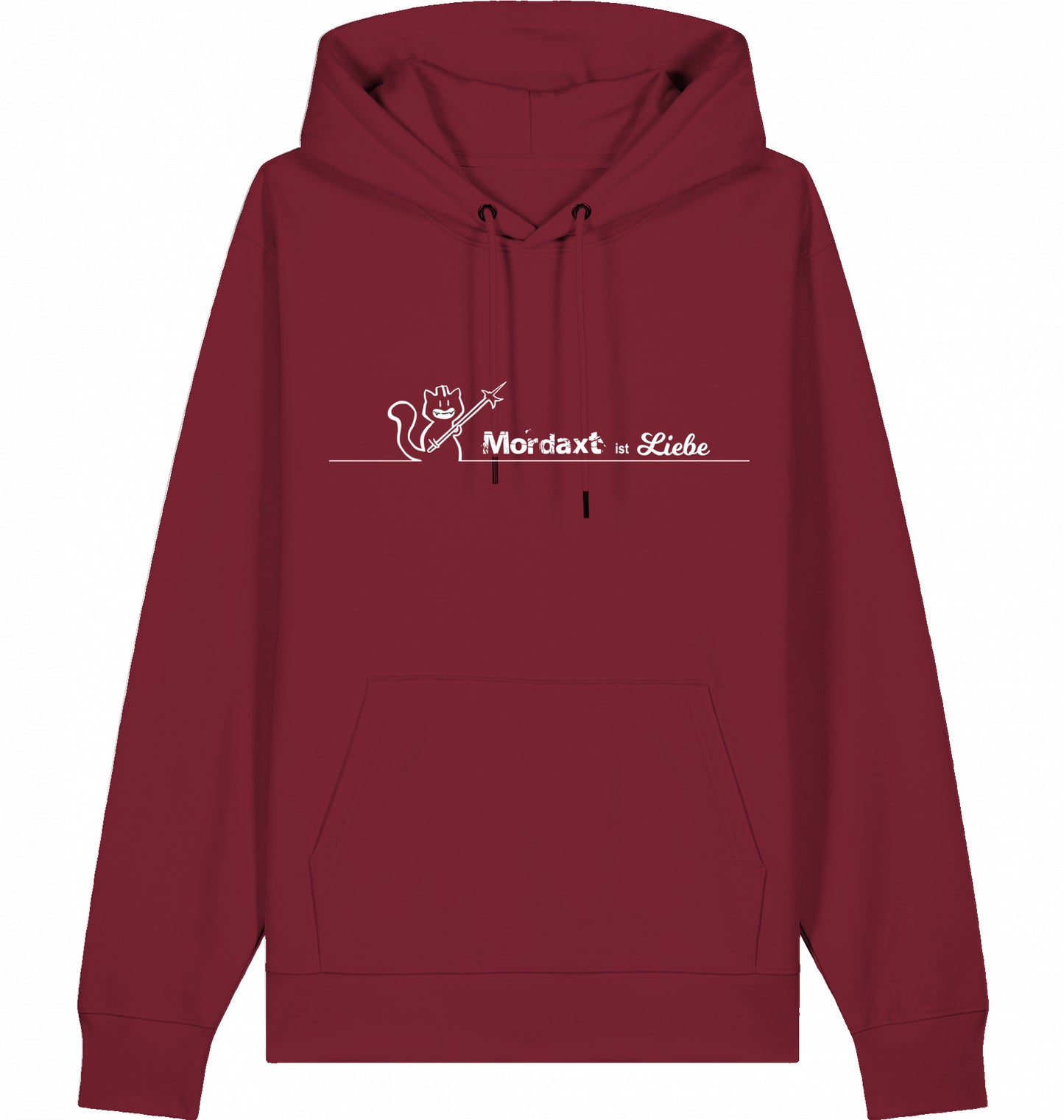 Mordaxt ist Liebe (helles Motiv) Hoodie