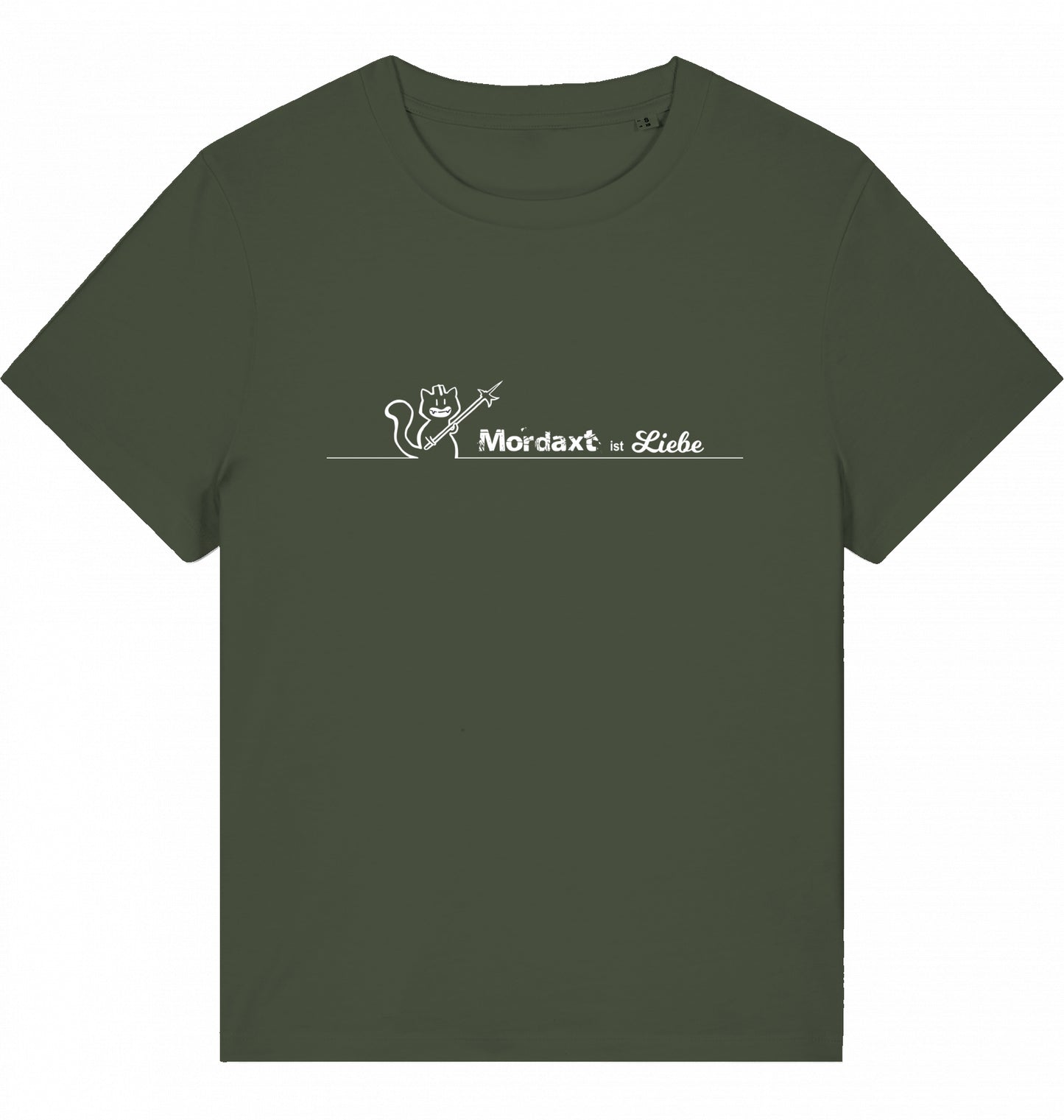 Mordaxt ist Liebe (helles Motiv) Damen-T-Shirt